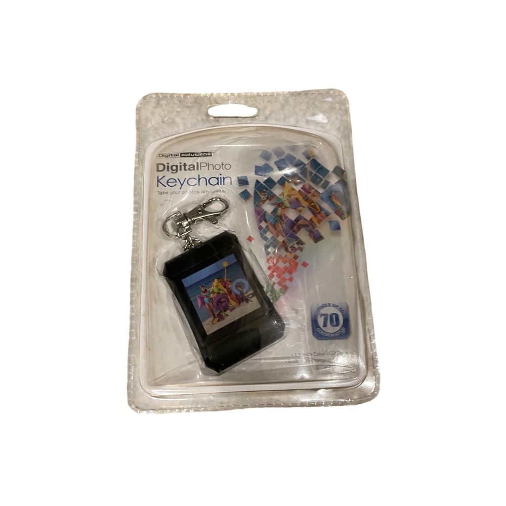 Digital Solutions Digital Photo Keychain 1.5 Inch LCD Screen Black 128182 NIP